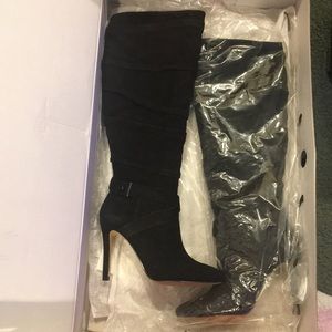 Guess Women's Daris Knee-High Suede Boots